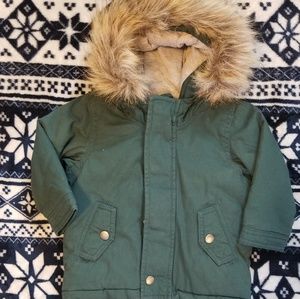 Forest green winter coat